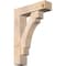 Ekena Millwork Merced Block Smooth Bracket w/ Offset Brace, Douglas Fir, 7 1/2"W x 28"D x 40"H BKT0806X28X40MRC05SDF - alternate 1